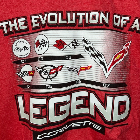 C7 Corvette EVOLUTION OF A LEGEND Men’s Short Sleeve Tee T-Shirt size XL - Picture 9 of 12